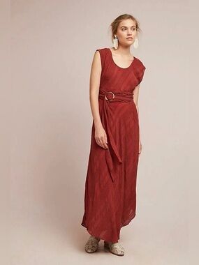 NWT Moulinette Soeurs Anthropologie Guinevere maxi dress, Size 12